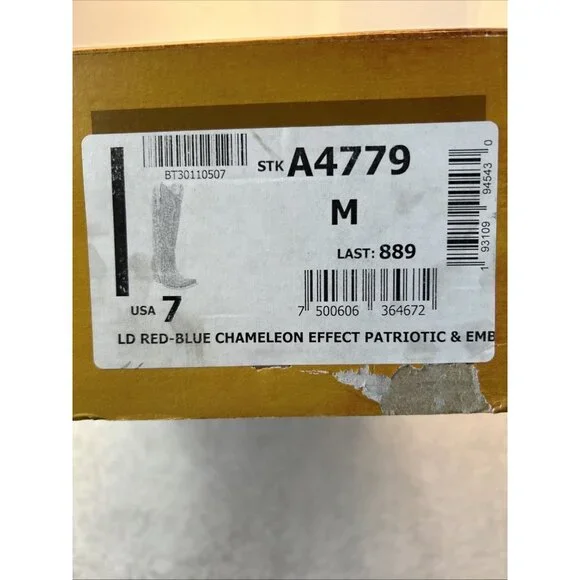 Corral Boots Cowgirl Overlay Embroidered Long Metal Fringe Blue Women SZ 7 - Picture 12 of 13